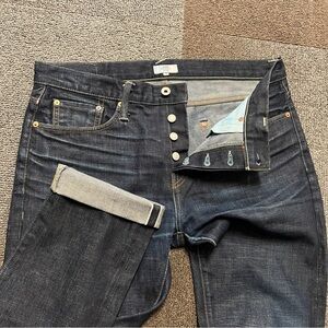 Jack Spade Jeans Cone Mills White Oak Selvedge Denim USA Men W36 L33 Button Fly